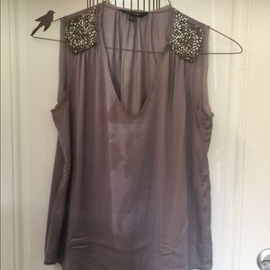 Banana Republic silk blouses gray color